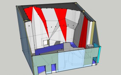 Modélisation 3D de la salle d'escalade de Blois